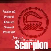 Carte de voeux : Scorpion - moderne