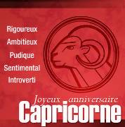 Carte de voeux : Capricorne - moderne