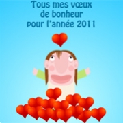Carte de voeux : Tous mes vux de bonheur