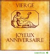 Carte de voeux : Vierge - antique