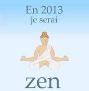 Carte de voeux : Ann&eacute;e zen
