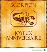 Carte de voeux : Scorpion - antique