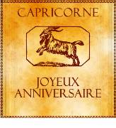 Carte de voeux : Capricorne - antique