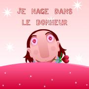 Carte de voeux : Je nage dans le bonheur