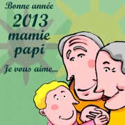 Carte de voeux : Pour mes grands-parents