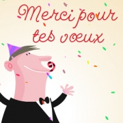 Carte de voeux : Merci fêtard