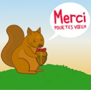 Carte de voeux : Merci merci !