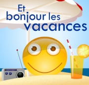 Carte de voeux : Bonjour les vacances