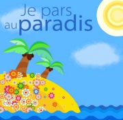 Carte de voeux : Je pars au paradis