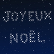 Carte de voeux : Noël en étoiles