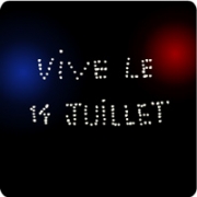 Carte de voeux : vive le 14 Juillet