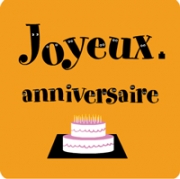 Carte de voeux : lettres d'anniversaire