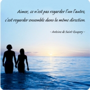 Carte de voeux : regard d'amour