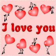 Carte de voeux : I love you